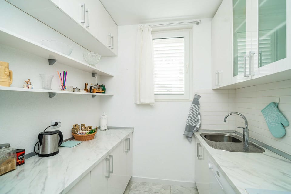 Apartment (Two Bedroom Apartment with Balcony) | Private kitchen | Fridge