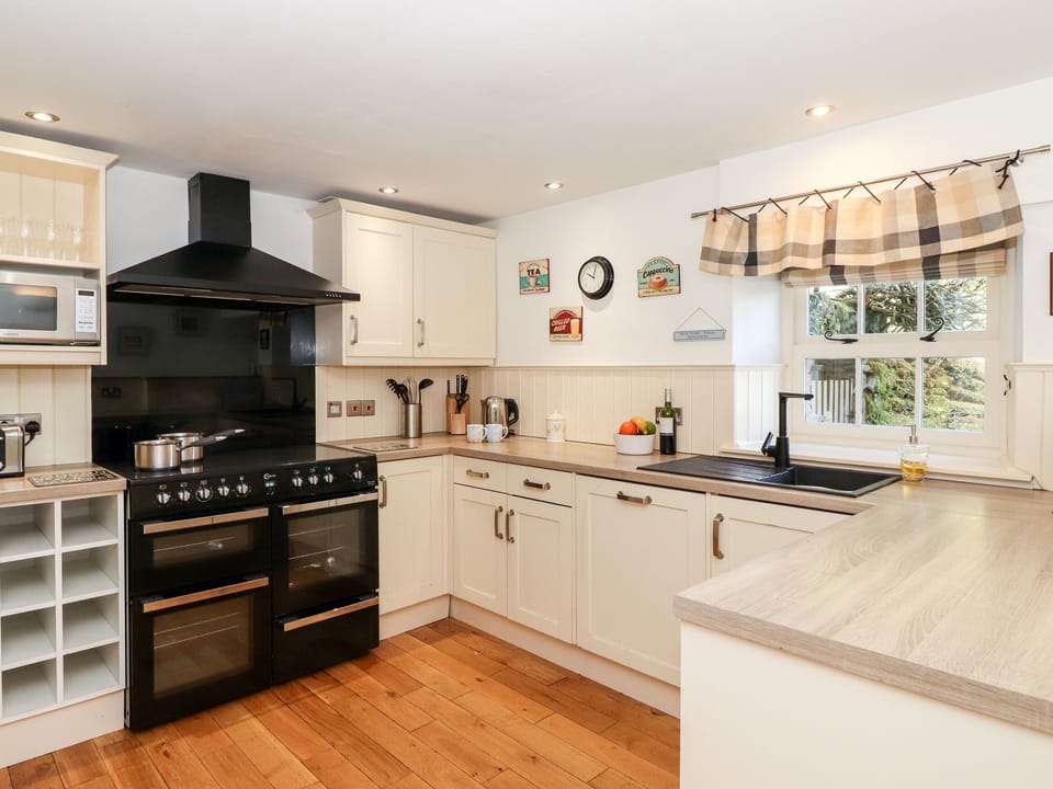 Fridge, dishwasher, electric kettle, toaster