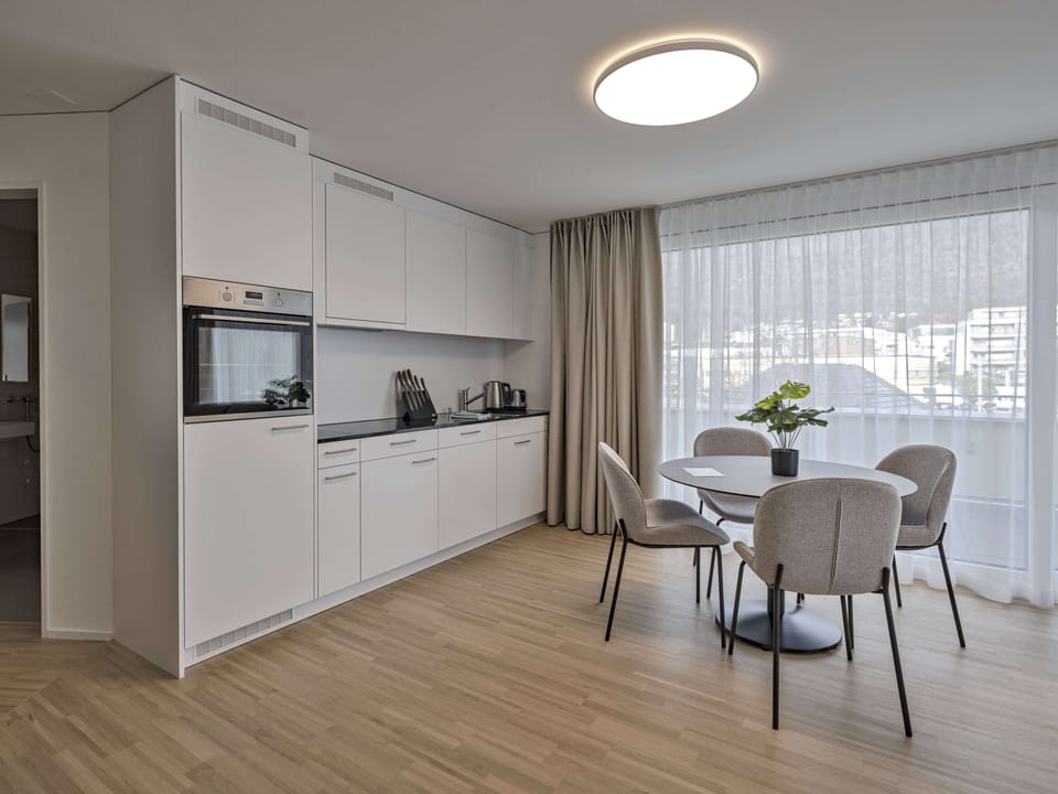 Residence Apartment | Private kitchen | Fridge, oven, stovetop, dishwasher