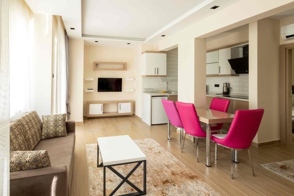 Basic Apartment, 1 Double Bed with Sofa bed | Living area | 40-inch LED TV with satellite channels