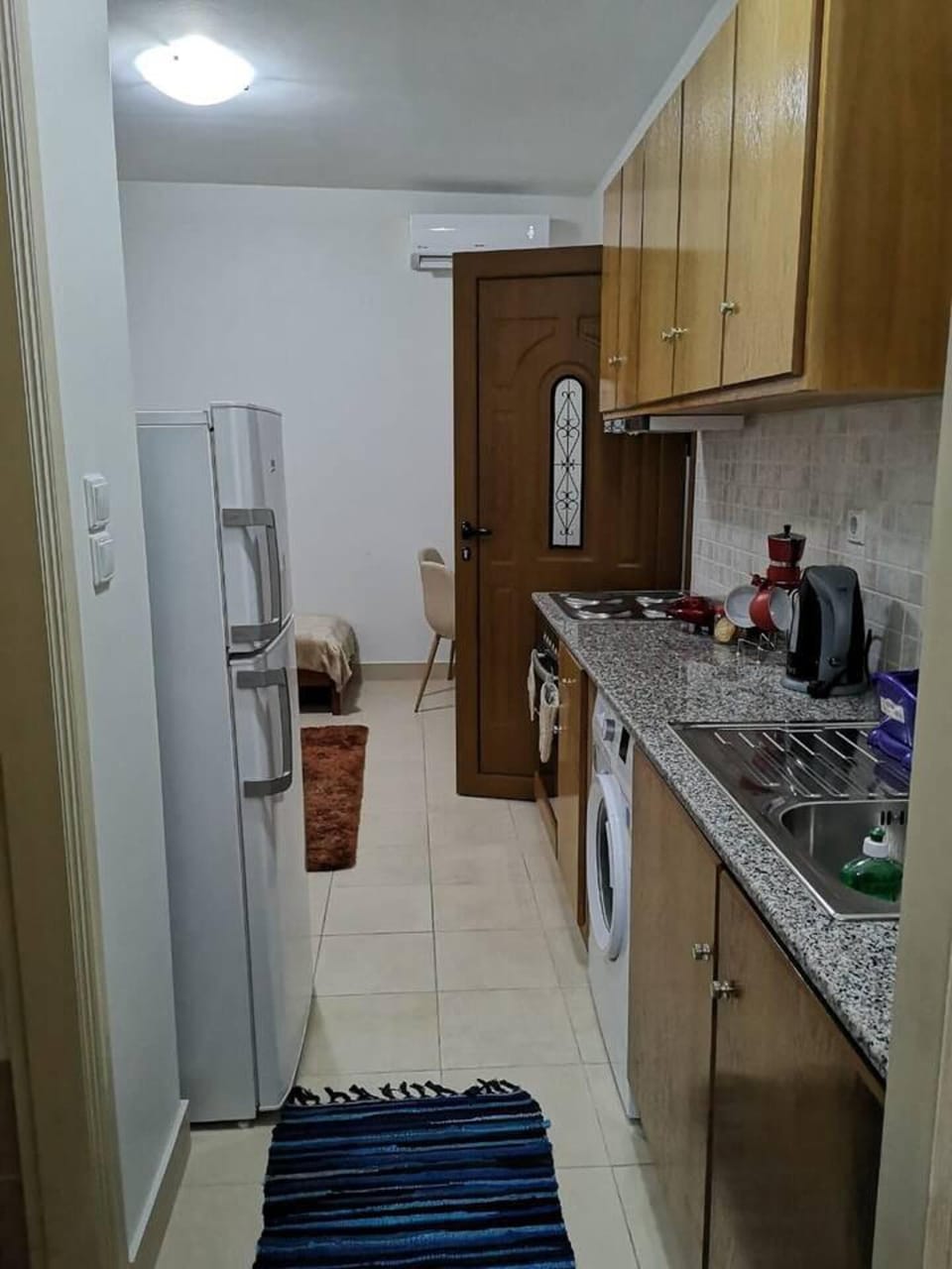 Apartment | Private kitchen | Fridge, microwave, oven, stovetop