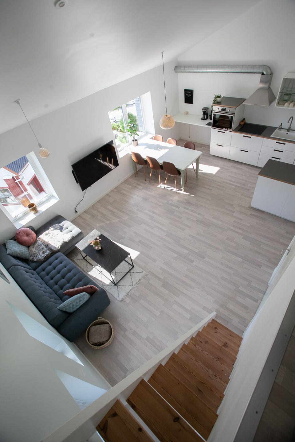 Executive Apartment | Living area | 50-inch Smart TV with digital channels, TV, heated floors