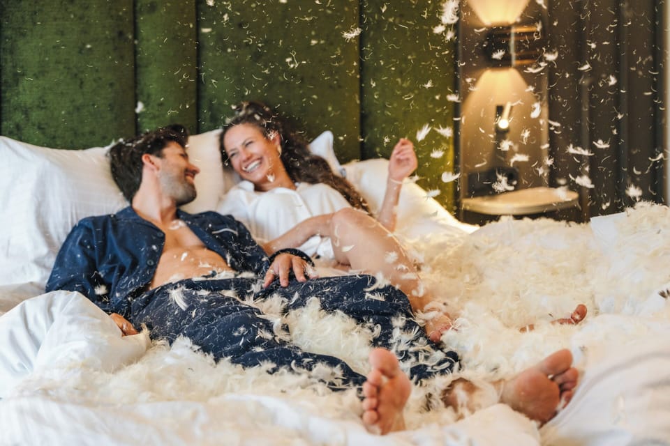 Premium bedding, down comforters, in-room safe, individually decorated