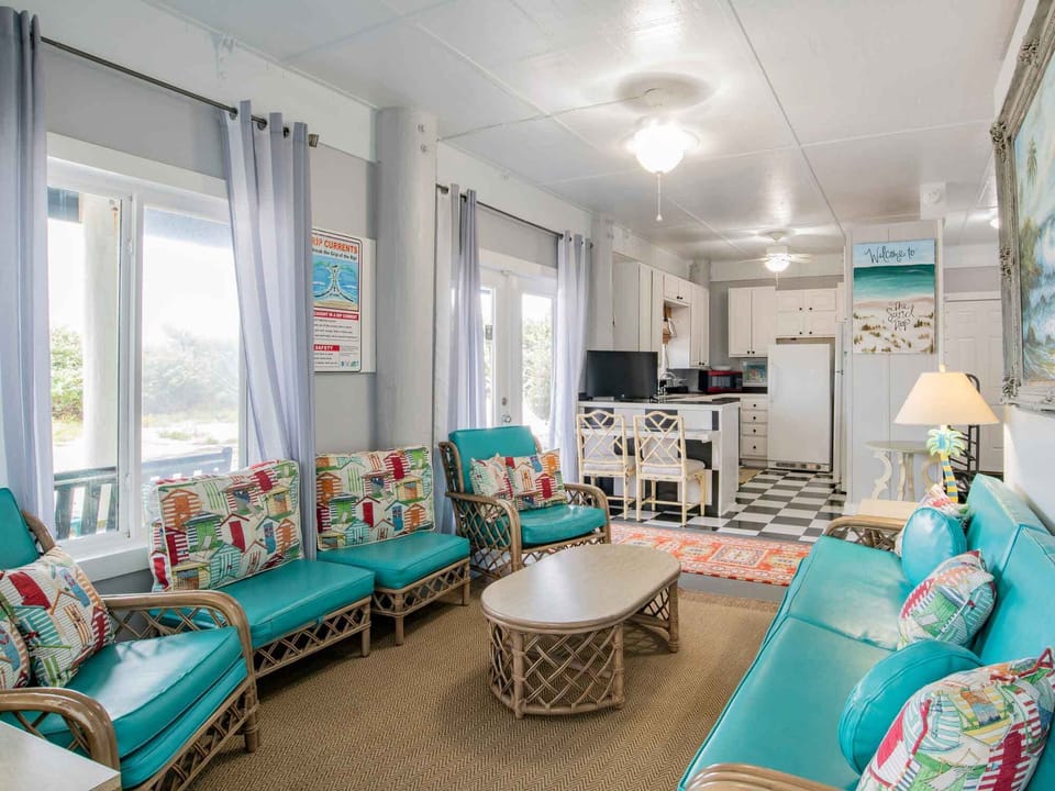 House, Multiple Beds, Balcony, Ocean View | Living area | TV