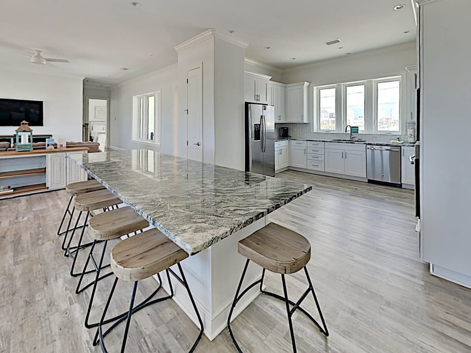 House, Multiple Beds, Balcony, Ocean View | Private kitchen | Coffee/tea maker, fridge, microwave, oven