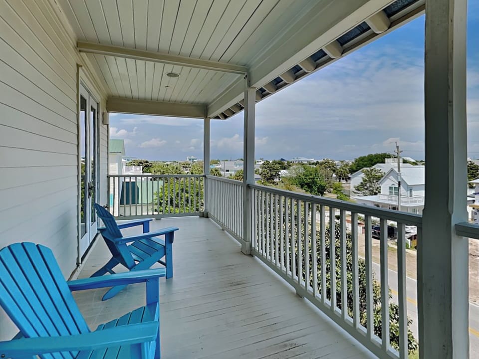 House, Multiple Beds, Balcony, Pool View | View from room