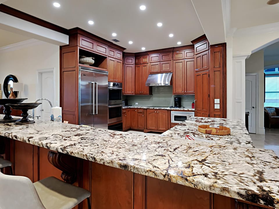House, Multiple Beds, Balcony, Ocean View | Private kitchen | Fridge, microwave, oven, stovetop