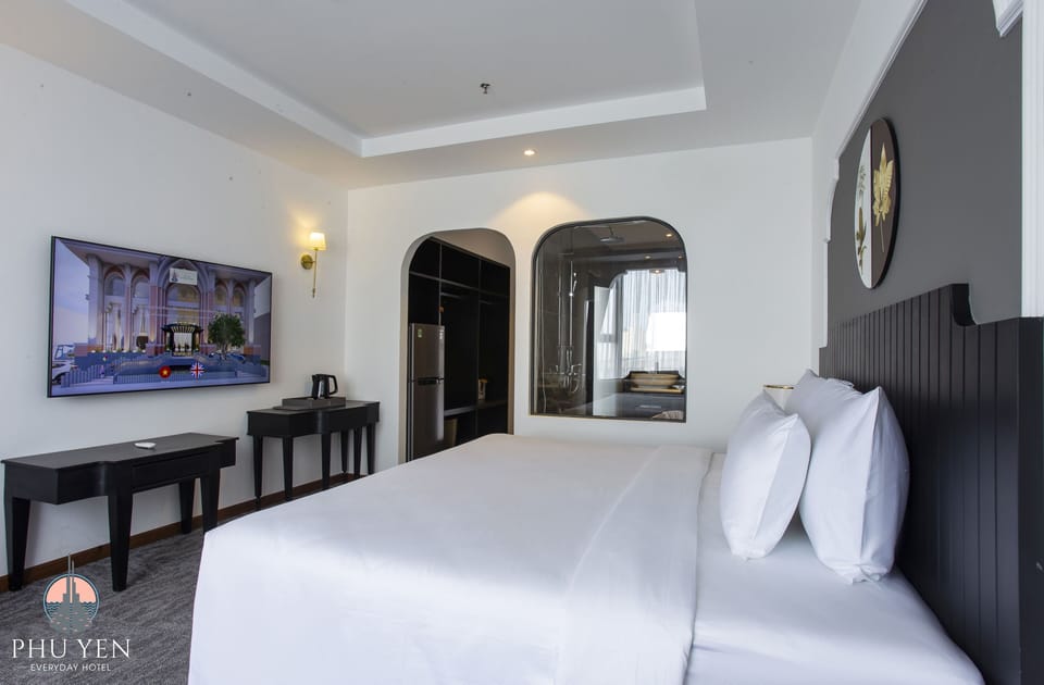 Premium bedding, memory foam beds, minibar, soundproofing