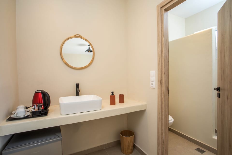 Junior Double Room | Bathroom | Shower, free toiletries, hair dryer, towels
