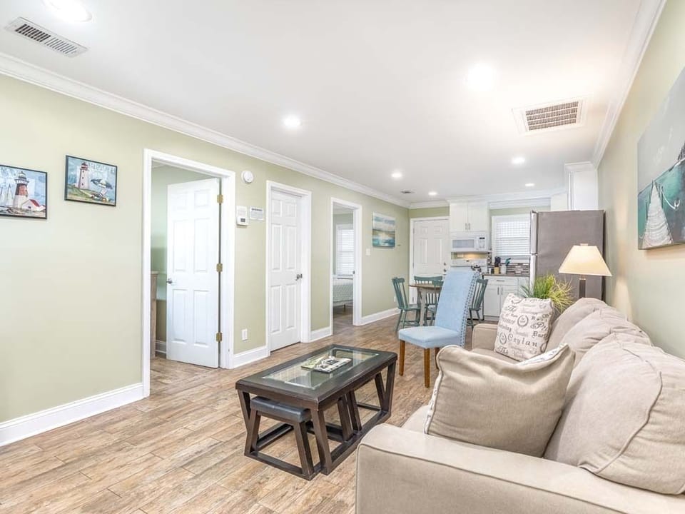 Condo, Multiple Beds, Kitchen, Garden View | Living area | TV