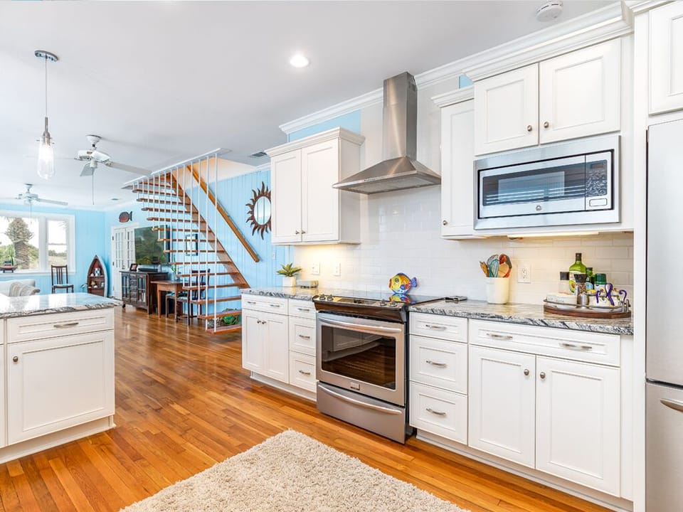 House, Multiple Beds, Kitchen, Ocean View | Private kitchen | Fridge, microwave, oven, stovetop