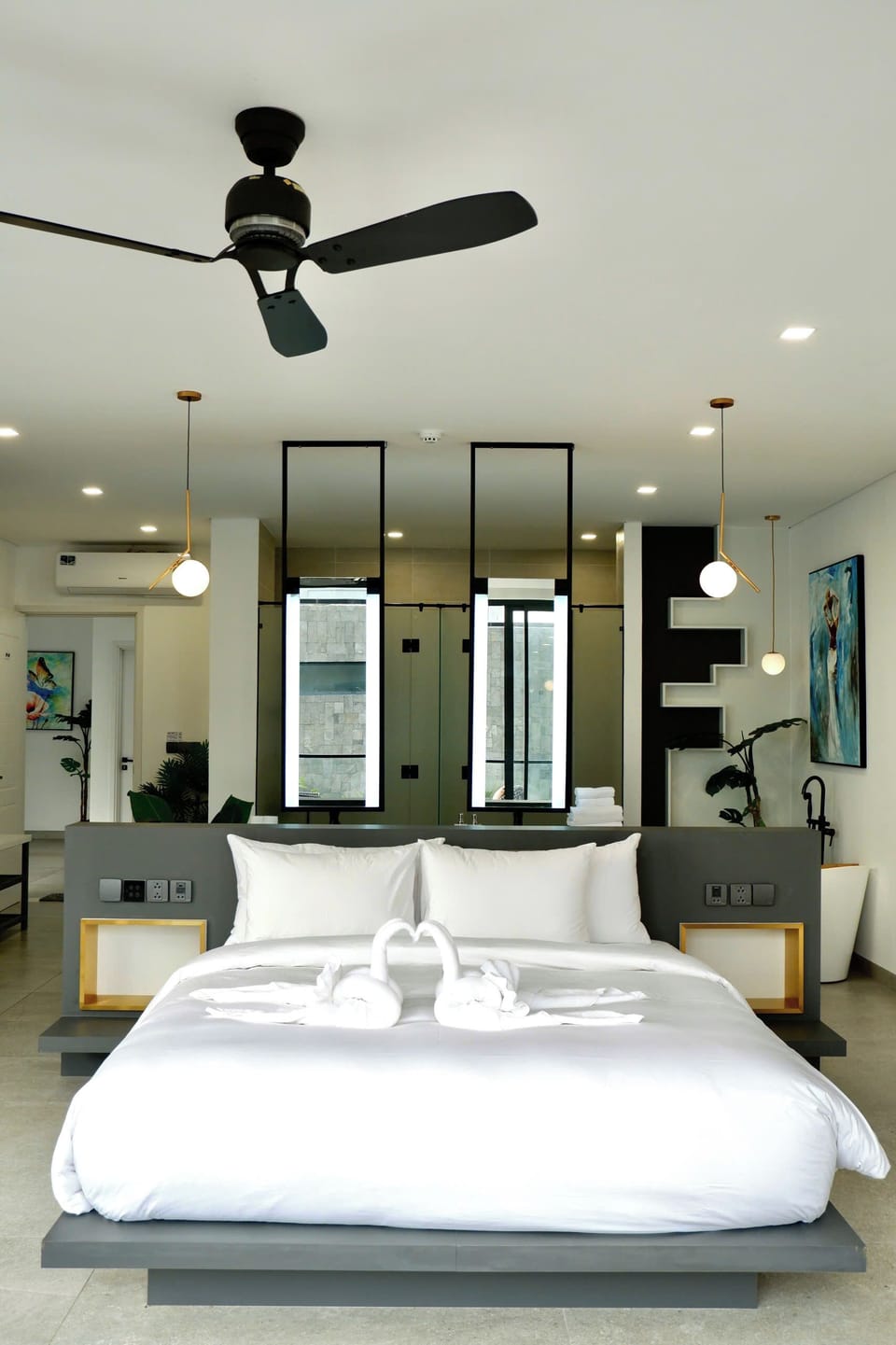 Three Bedroom Villa with Private Pool | Premium bedding, memory foam beds, minibar, in-room safe