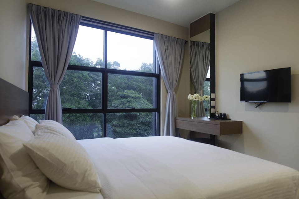Deluxe King Room with Window | Desk, soundproofing, free WiFi, bed sheets