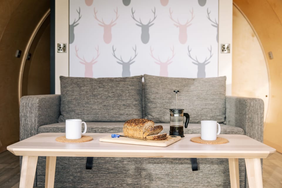 Luxury Cabin, Multiple Beds, Valley View | Living area | Fireplace