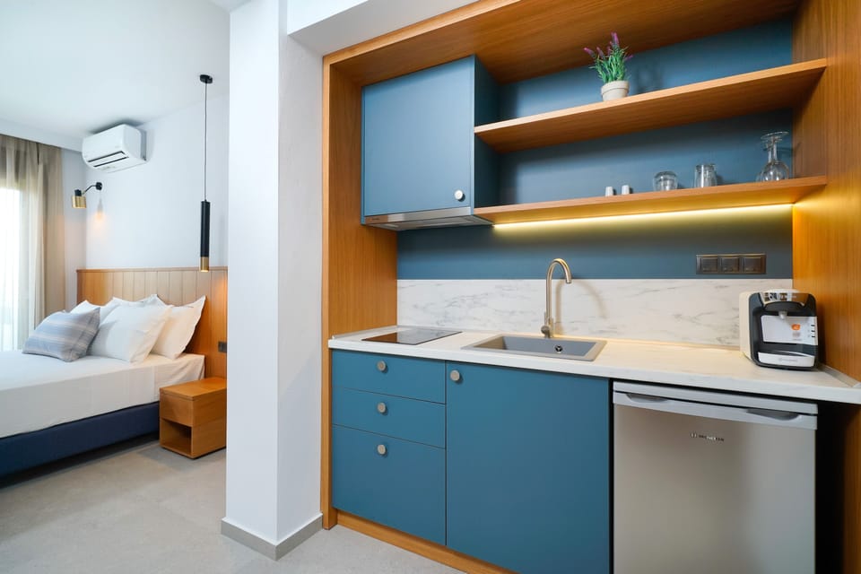 Premium Studio Suite | Private kitchen | Fridge, stovetop, espresso maker, coffee/tea maker
