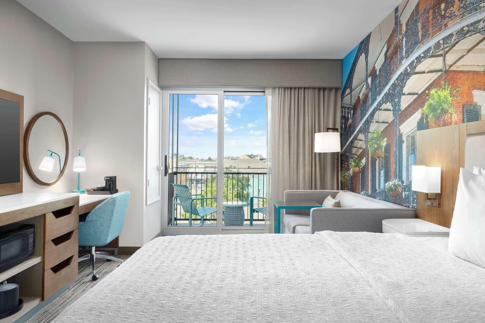 Room, 1 King Bed with Sofa bed, Refrigerator & Microwave (Balcony) | Street view