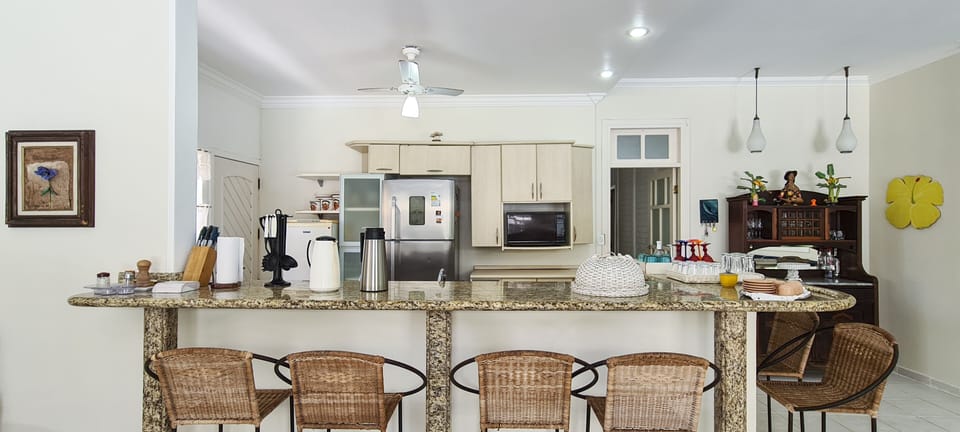 Villa | Private kitchen | Fridge, microwave, oven, coffee/tea maker