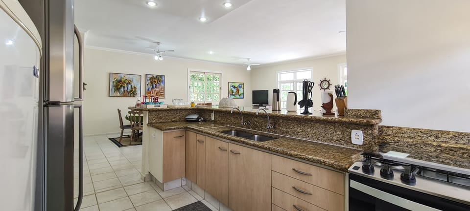 Villa | Private kitchen | Fridge, microwave, oven, coffee/tea maker