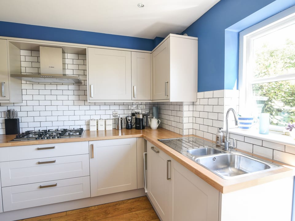 Fridge, dishwasher, electric kettle, toaster