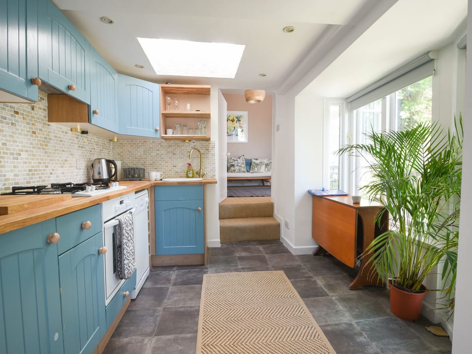 Fridge, dishwasher, electric kettle, toaster