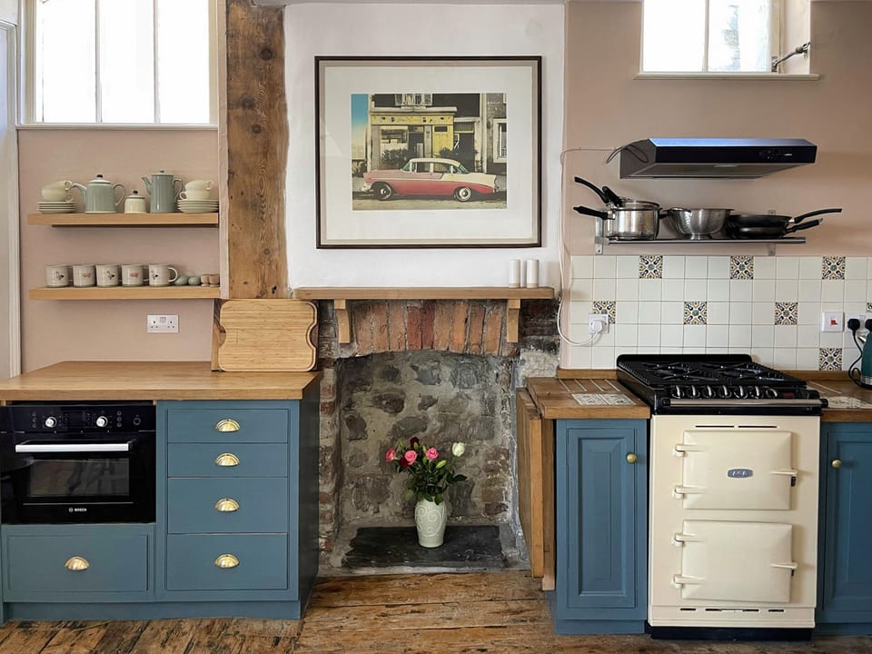 Fridge, dishwasher, electric kettle, toaster