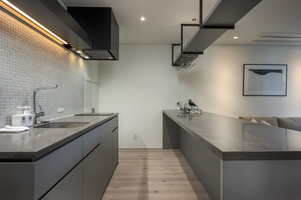 Villa | Private kitchen | Full-size fridge, dishwasher, highchair, cookware/dishes/utensils