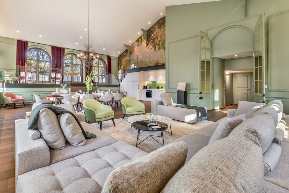 The Loft 150 m² River View | Living area | 115-cm LCD TV with digital channels, TV