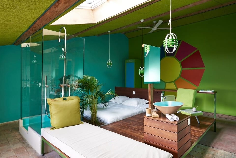Double Room (Hikebana) | Bathroom | Shower, hair dryer, towels