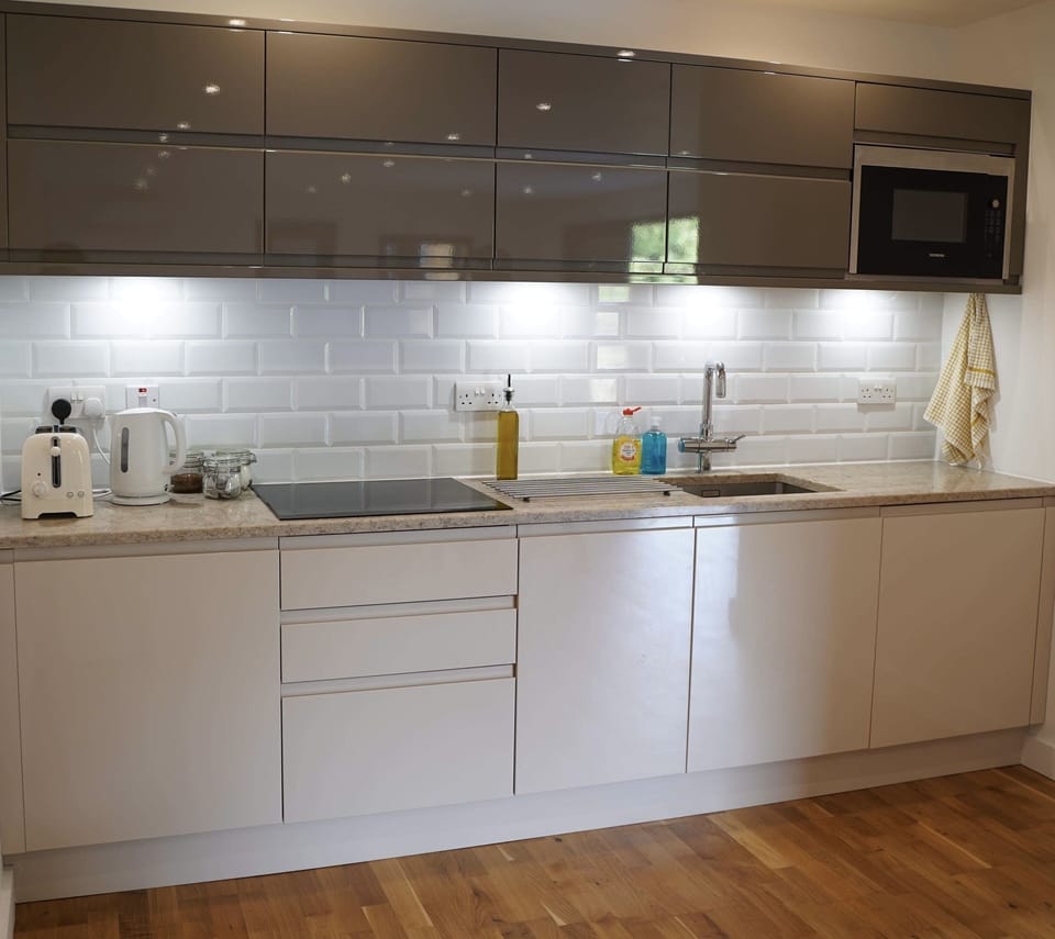 Apartment | Private kitchen | Fridge, microwave, oven, stovetop