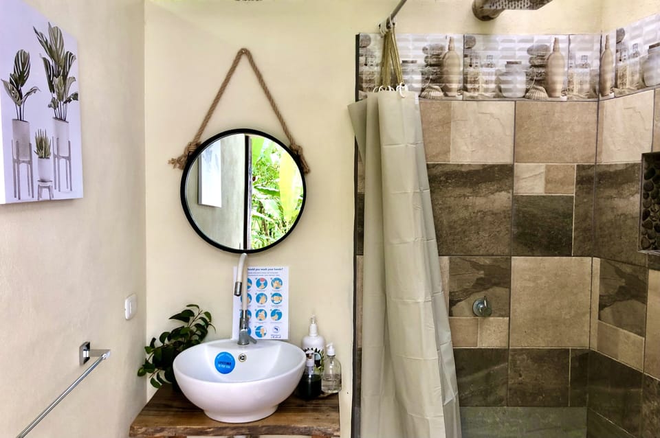 Standard Tent | Bathroom | Designer toiletries, bathrobes, towels, toilet paper