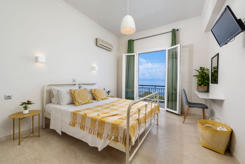 Deluxe Apartment, 2 Bedrooms, Terrace, Sea View | Memory foam beds, desk, soundproofing, iron/ironing board