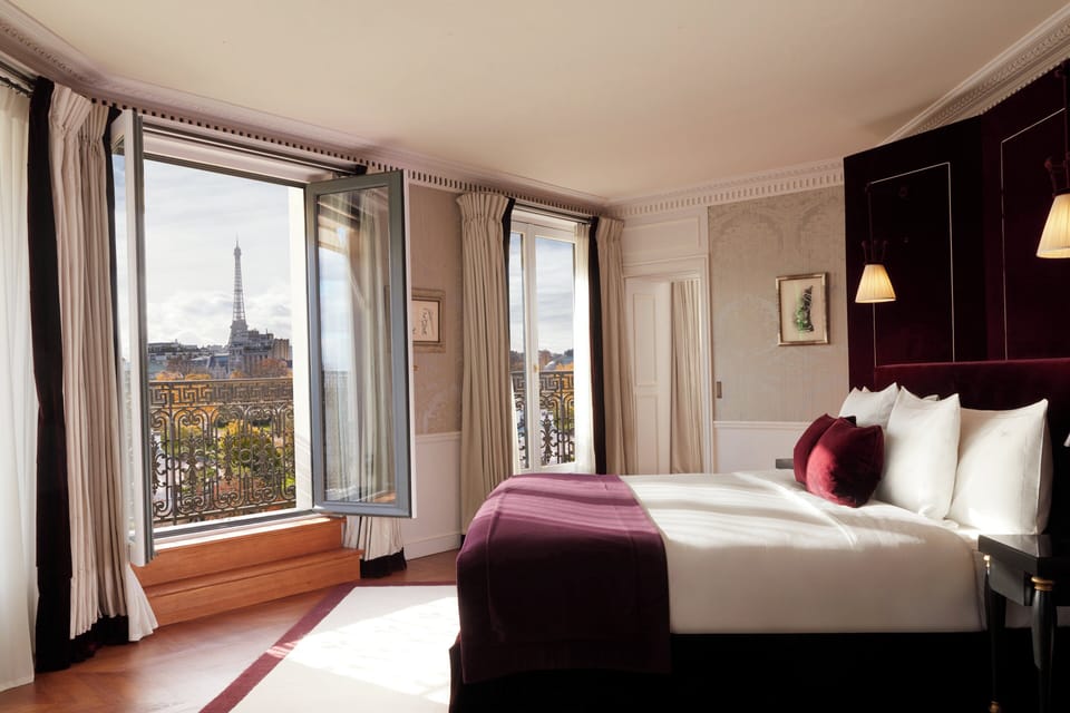 Premium bedding, down comforters, free minibar items, in-room safe