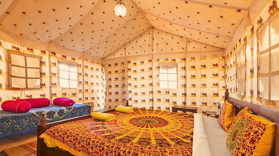 Deluxe Tent | Egyptian cotton sheets, premium bedding, down comforters