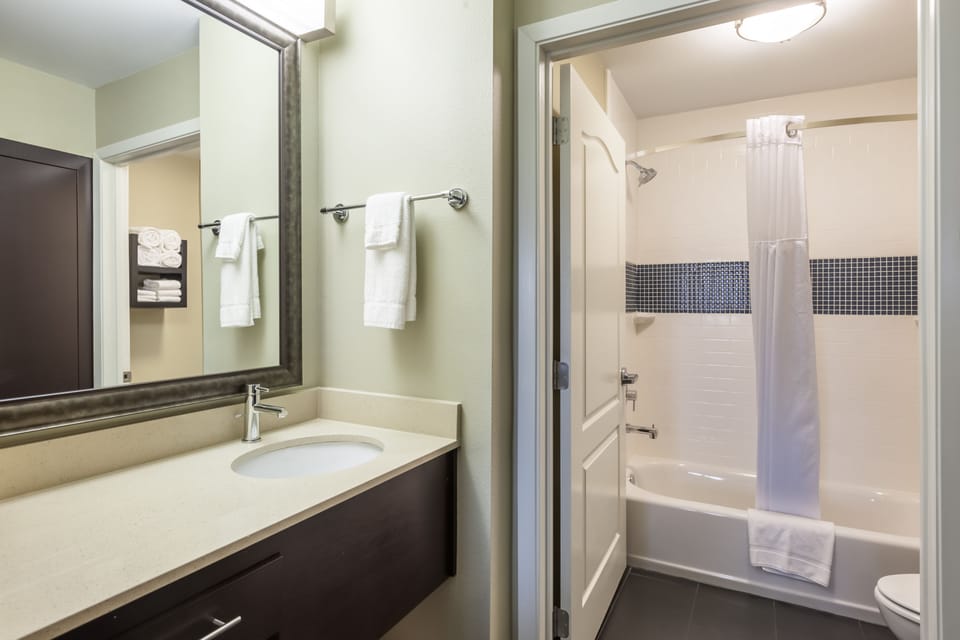 Free toiletries, hair dryer, towels