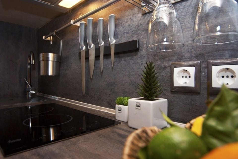 Fridge, electric kettle