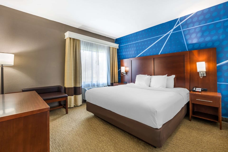 Suite, 1 King Bed, Non Smoking | Blackout drapes, iron/ironing board, free cribs/infant beds, free WiFi