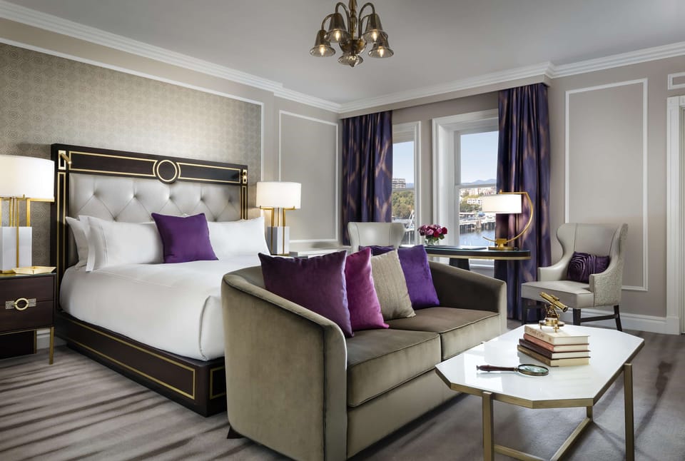 Premium bedding, down comforters, pillowtop beds, minibar