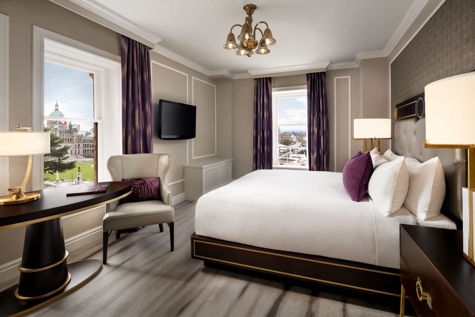 Premium bedding, down comforters, pillowtop beds, minibar