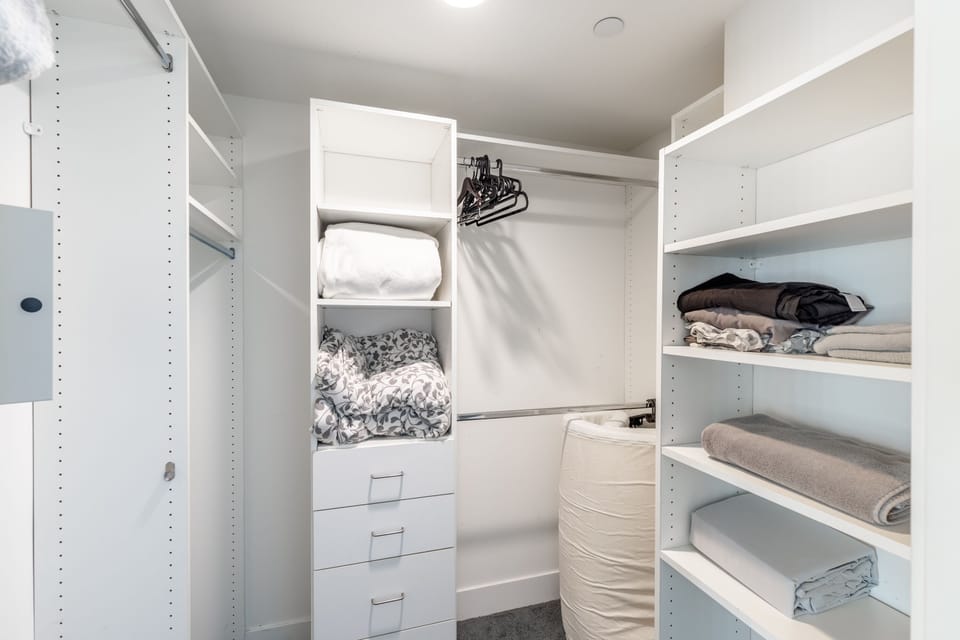 3BR Apartment on Poinsettia Pl | Frette Italian sheets, premium bedding, memory foam beds