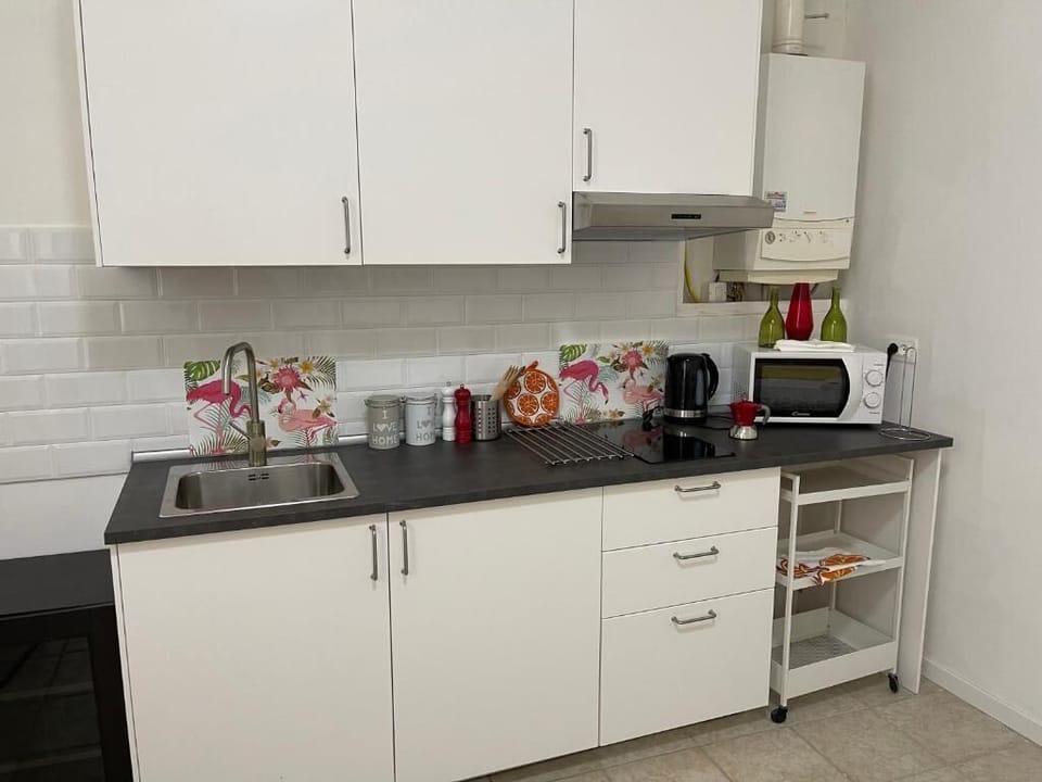 City Studio | Private kitchen | Fridge, microwave, stovetop, toaster