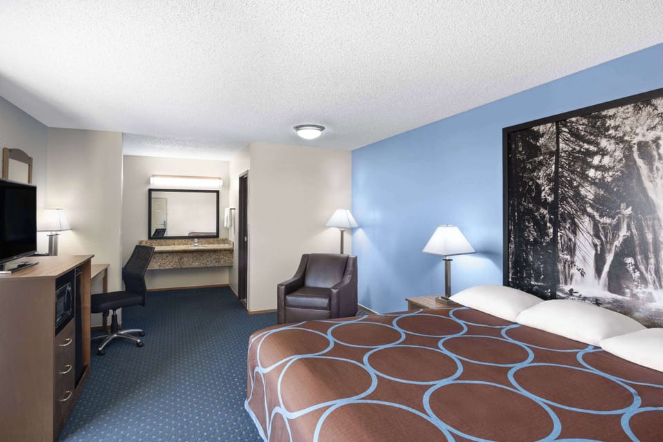 Room, 1 King Bed, Non Smoking | Desk, laptop workspace, blackout drapes, free cribs/infant beds