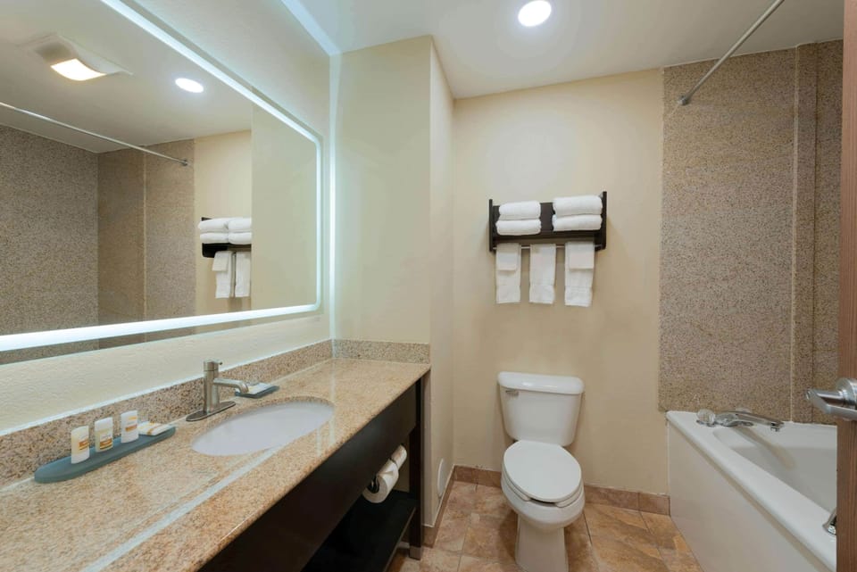 Free toiletries, hair dryer, towels, soap