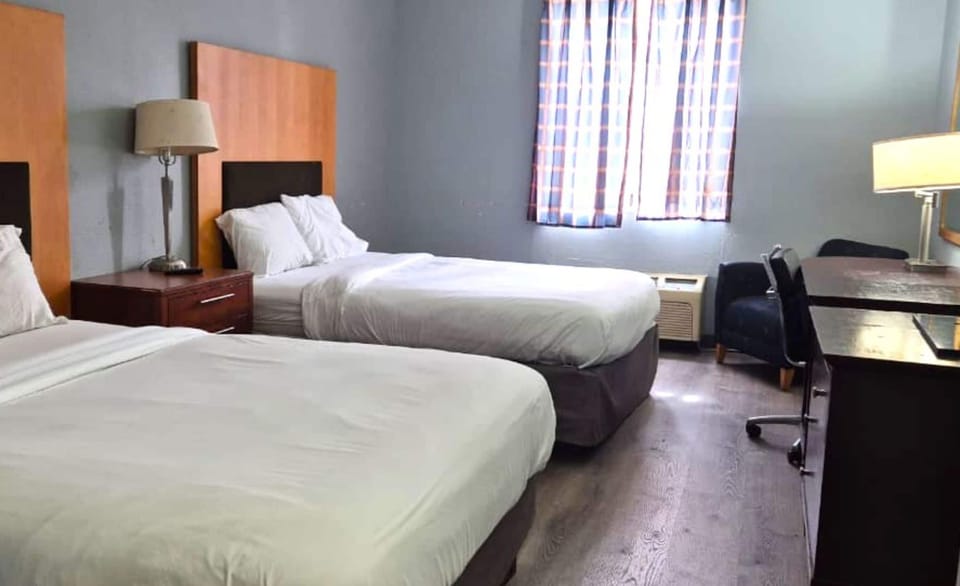 Room, 2 Queen Beds, Non Smoking | Desk, iron/ironing board, free WiFi, alarm clocks