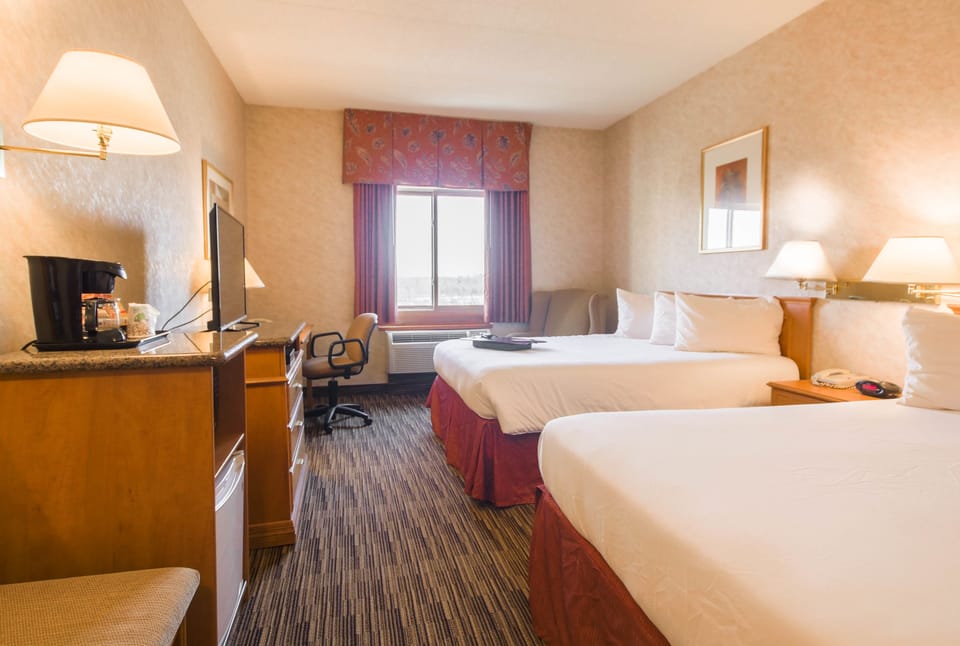 Standard Room, 2 Queen Beds | Desk, iron/ironing board, WiFi (free), alarm clocks