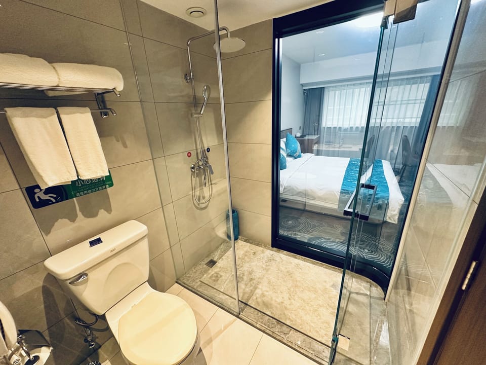Deluxe Double Room | Bathroom | Combined shower/tub, free toiletries, hair dryer, bathrobes