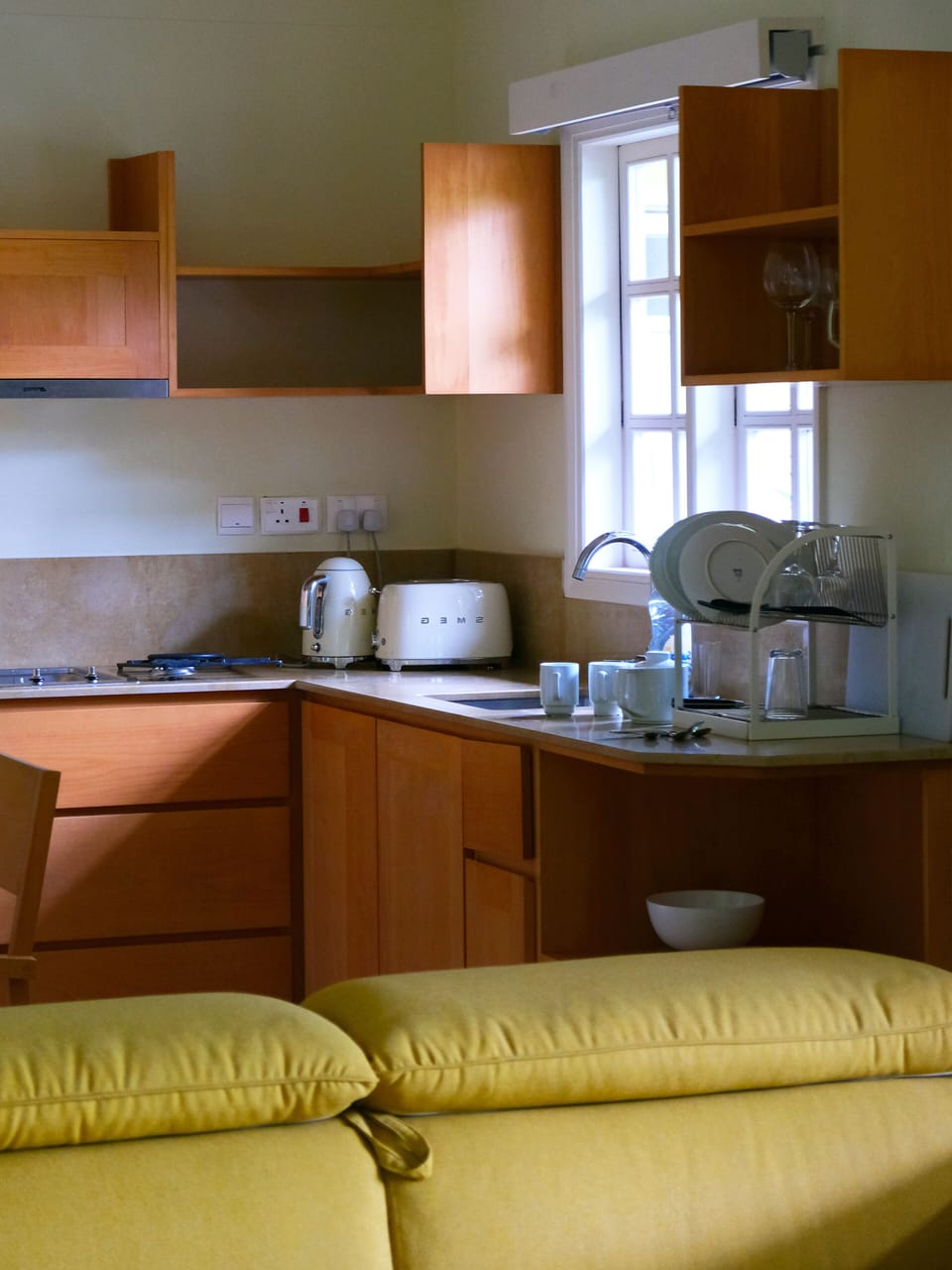 Family Double Room, 1 Double Bed | Private kitchen | Full-size fridge, oven, stovetop, toaster
