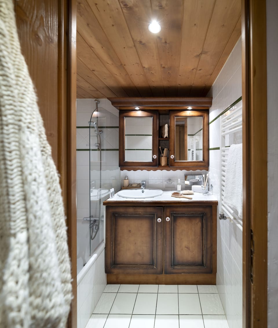 Hair dryer, bathrobes, towels