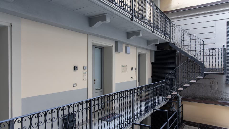 Interior entrance