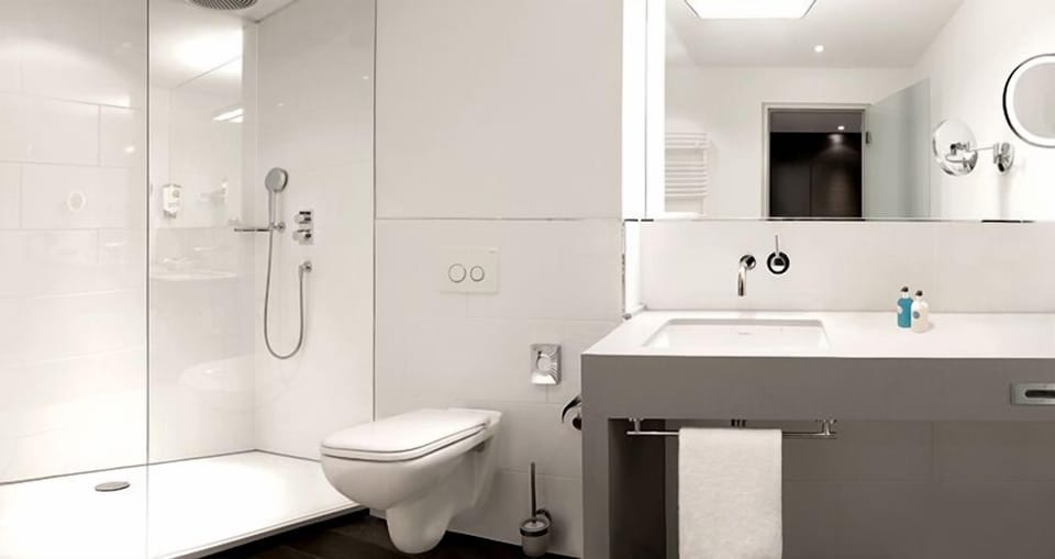 Free toiletries, hair dryer, towels