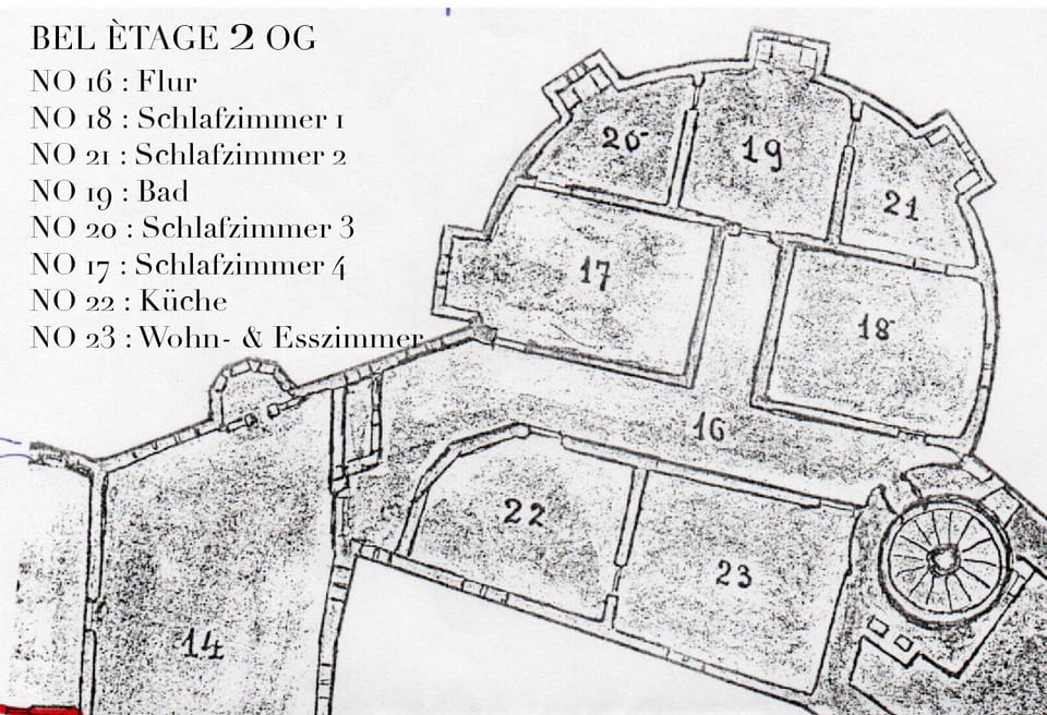 Deluxe Apartment, Private Bathroom (Bel Étage) | Floor plan
